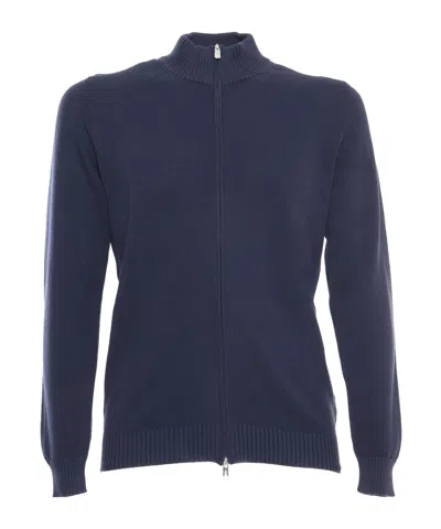 Fedeli Long-sleeved Cardigan In Black