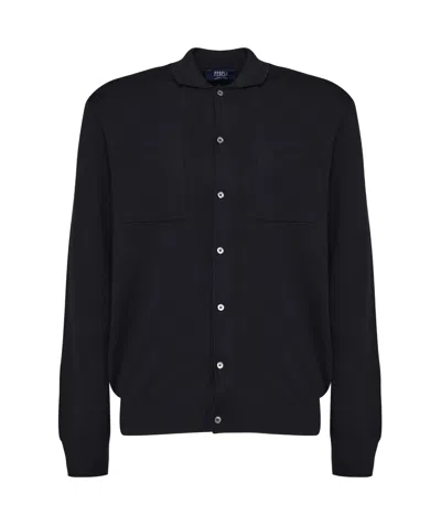 FEDELI FEDELI BUTTON-UP CARDIGAN SWEATER