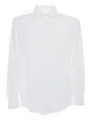 Fedeli Long-sleeved Cotton Shirt With Tailored Fit In White