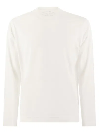 FEDELI FEDELI LONG SLEEVED COTTON T SHIRT