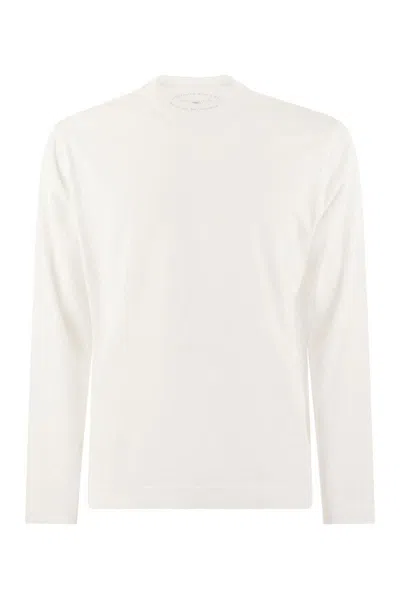 FEDELI FEDELI LONG-SLEEVED COTTON T-SHIRT