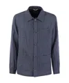 Fedeli Bristol - Linen Jacket In Black