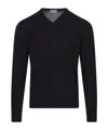 Fedeli Long-sleeved Sweater In Black