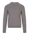 Fedeli Long-sleeved Sweater In Gray