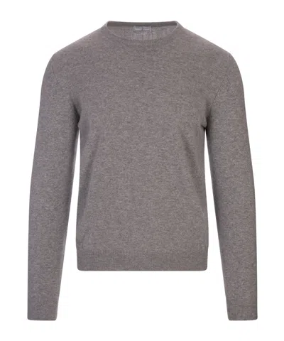 Fedeli Long-sleeved Sweater In Gray