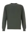 Fedeli Sage Green Cotton Sweater In Green
