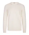 Fedeli Long-sleeved Sweater In White
