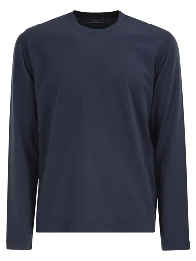 Fedeli Long-sleeve Pure Cotton T-shirt In Animal Print
