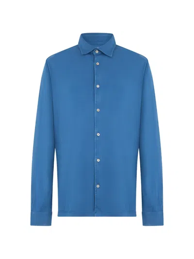 Fedeli Long-sleeve Shirt In Blue