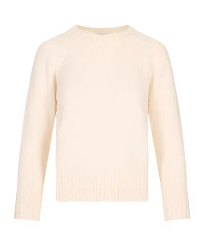 Fedeli Long-sleeved Knitted Pullover In Neutral