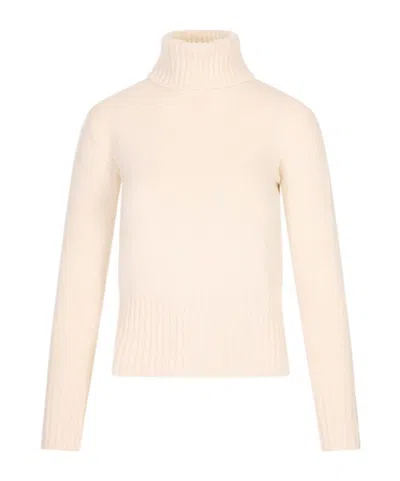 Fedeli Long-sleeved Turtleneck Jumper In Neutral