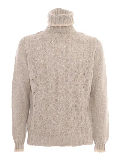 Fedeli 高领毛衣 L/s 针织毛衣男 In Pink