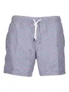 Fedeli Madeira Airport Stamp Shorts In Blue
