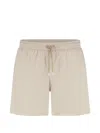 Fedeli Madeira Drawstring Swim Short In Neutral