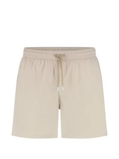 Fedeli Madeira Drawstring Swim Short In Neutral