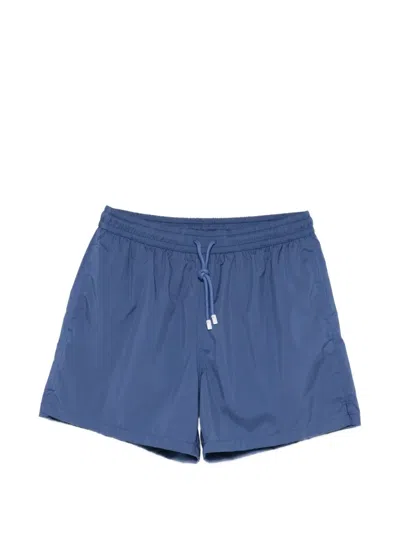 Fedeli Madeira Iconic Drawstring Swim Shorts In Blue