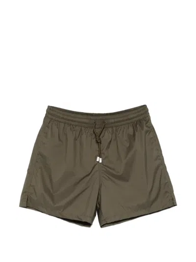 Fedeli Madeira Iconic Drawstring Swim Shorts In Green