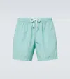 Fedeli Madeira Printed Swim Trunks In Blue