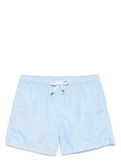 Fedeli Madeira Swim Shorts In Blue