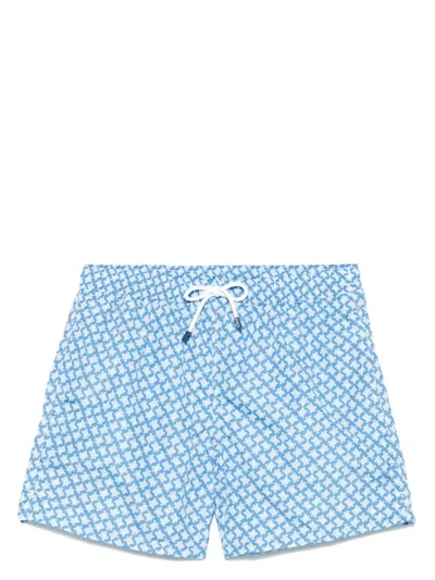 Fedeli Madeira Swim Shorts In Blue