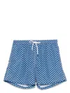 Fedeli Swim Trousers Woven Fabric Man In Blue