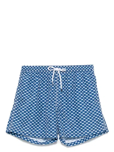 Fedeli Madeira Swim Shorts In Blue