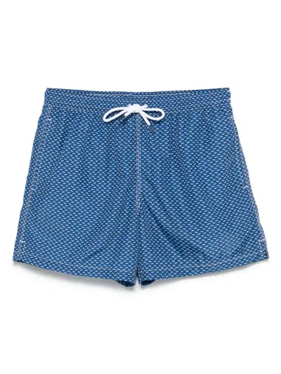 Fedeli Madeira Swim Shorts In Blue
