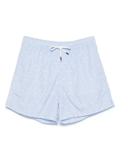 Fedeli Madeira Swim Shorts In Blue