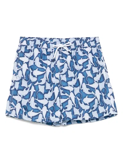 Fedeli Madeira Swim Shorts In Blue