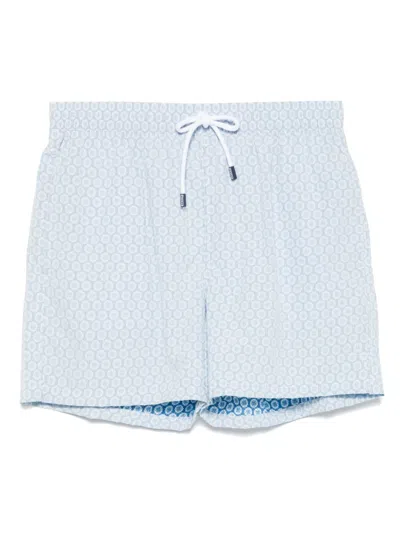 Fedeli Madeira Swim Shorts In Blue