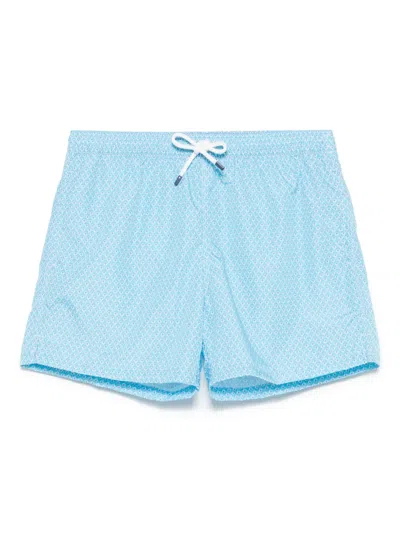 Fedeli Madeira Swim Shorts In Blue