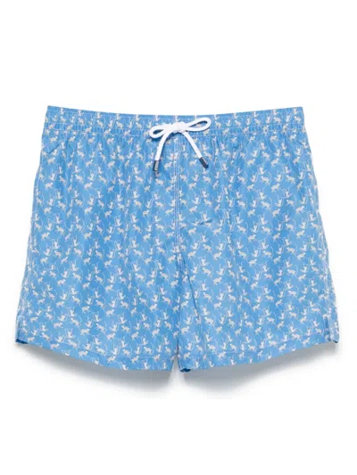 Fedeli Madeira Swim Shorts In Blue