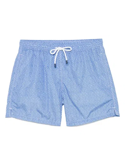 Fedeli Madeira Swim Shorts In Blue
