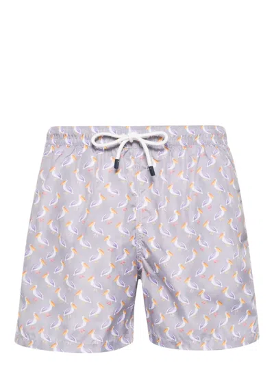 Fedeli Madeira Swim Shorts In Grey