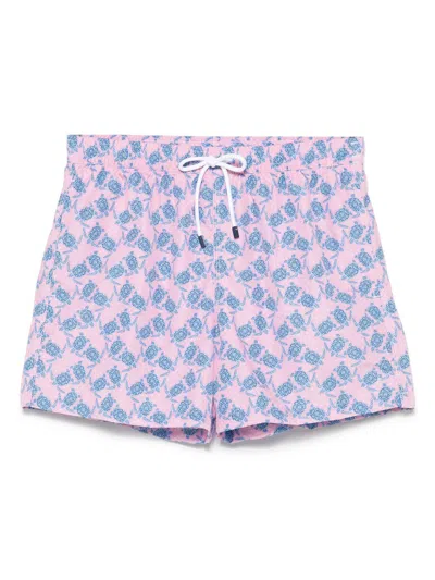 Fedeli Madeira Swim Shorts In Pink