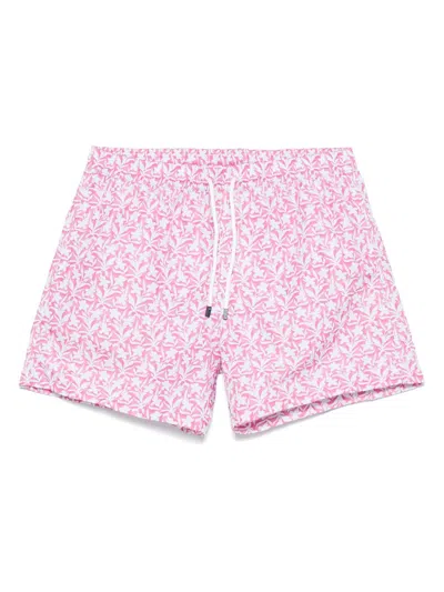 Fedeli Madeira Swim Shorts In Pink