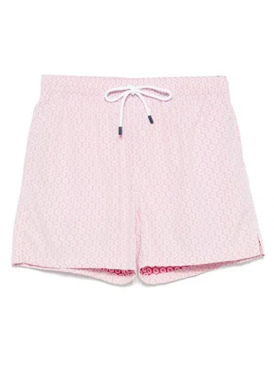 Fedeli Madeira Swim Shorts In Pink