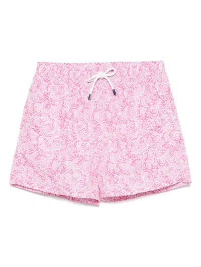 Fedeli Madeira Swim Shorts In Pink