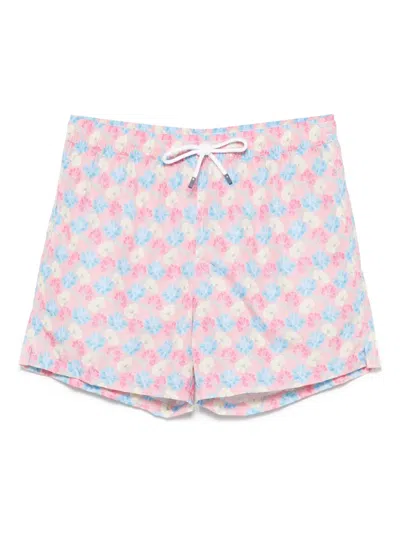 Fedeli Madeira Swim Shorts In Pink