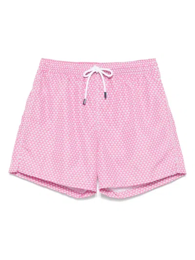 Fedeli Madeira Swim Shorts In Pink