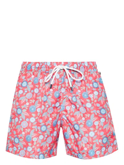 Fedeli Madeira Swim Shorts In Red