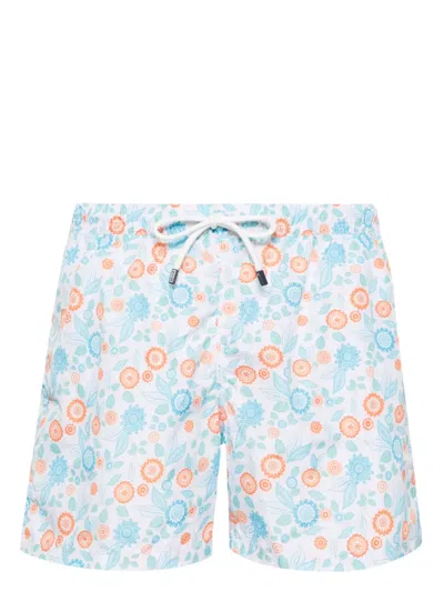 Fedeli Madeira Swim Shorts In White