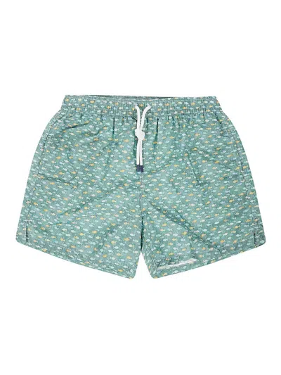 Fedeli Madeira Swim Trunks In Green