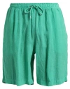 Fedeli Man Beach Shorts And Pants Green Size L Linen
