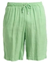 Fedeli Man Beach Shorts And Pants Light Green Size M Linen