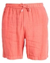Fedeli Man Beach Shorts And Pants Salmon Pink Size Xl Linen