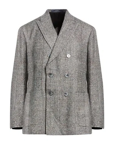 Fedeli Man Blazer Brown Size 40 Virgin Wool, Baby Alpaca Wool, Polyester