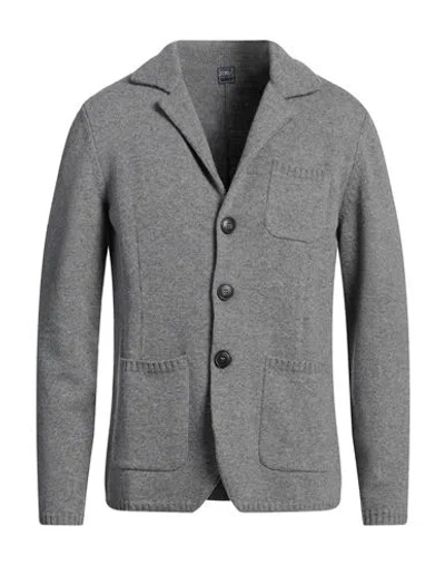 Fedeli Man Blazer Grey Size 40 Virgin Wool, Cashmere