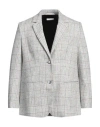 Fedeli Man Blazer Light Grey Size 32 Cashmere In Grey