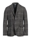 Fedeli Man Blazer Midnight Blue Size 40 Baby Alpaca Wool, Cotton, Polyester In Blue